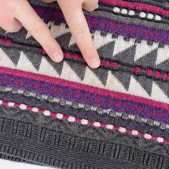 Vintage Segrets Sun Prints Purple and Pink Knit Sweater - Picture 12 of 13